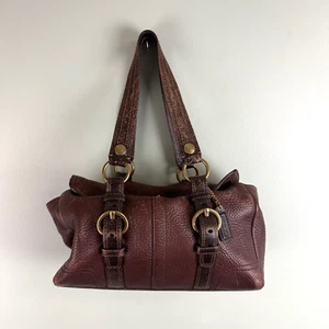 Coach Vintage Chelsea Brown Pebble Leather Satchel Tote Shoulder Bag 10953 Y2K - Picture 1 of 15