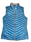 The North Face Womens Sz S Pertex Blue 800 Pro Down Insulated Puffer Vest