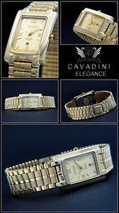 CAVADINI Damenuhr Elegance Edelstahl IP-Gold plattiert römisches Zifferblatt - Bild 1 von 1