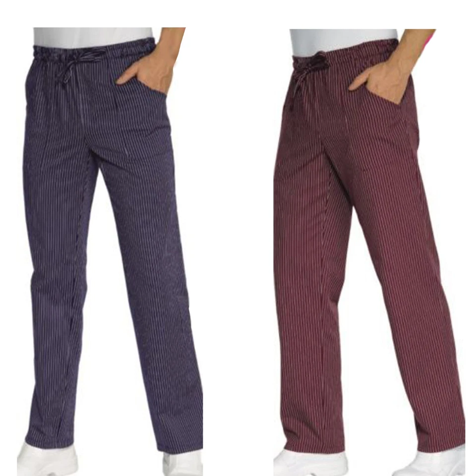 Pantaloni da Cuoco,UNISEX, Chef, Pizzaiolo, Pasticciere,Panettiere,Cotone - Immagine 1 di 2