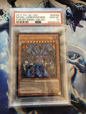 2017 Yu-Gi-Oh! Raviel, Lord Of Phantasms Duelist Saga EN098 PSA 10 - Image 1 of 2