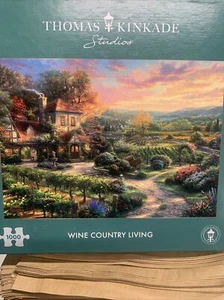 Thomas Kinkade studios -Wine Country Living 1000 pieces - Picture 1 of 1