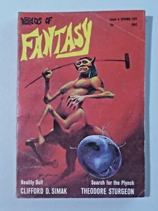 WORLDS OF FANTASY Issue 4 Spring 1971 Science Fiction Magazine Reality Doll 9756 - Picture 1 of 5