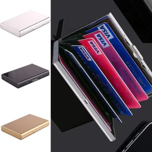 Geldbörse RFID Halter Box Metall Schutz Etui Blockierung Dünn Aluminium Karte Kredit - Bild 1 von 19
