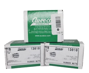 30 Well Nuts 1/4"-20 Thread .740 Head Diameter 3 Boxes of 10 Au-ve-co - Picture 1 of 8