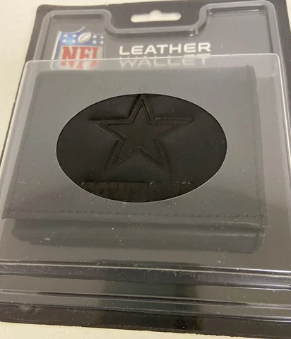 Dallas Cowboys NFL  Leather Tri-fold Wallet Black Rico Cover