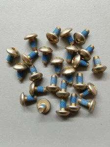 (25) M6x1,0x12 Torx Truss Stahlschrauben Klasse 8,8 gelb/verzinkt mit Patch 8476-613 - Bild 1 von 2