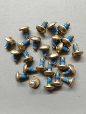 ANIXTER FASTENER (25)M6x1.0x12 Torx Truss Steel Screws Class 8.8 Yellow/Zinc w/Patch 8476-613