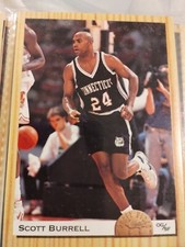 Scott Burrell 1993-94 Classic Draft Picks #19 Connecticut Huskies Signed