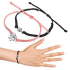  2 Pcs Bracelets Woven for Women Photo Wrist Chains Custom Round