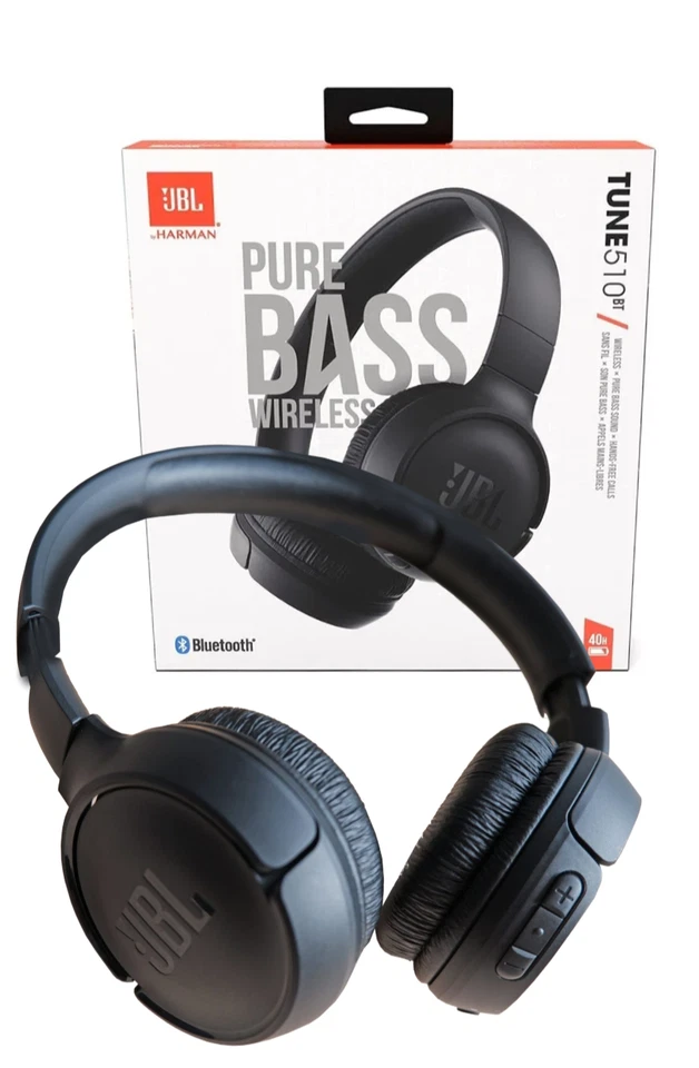 Cuffie Auricolari JBL TUNE 510BT Bluetooth OVEREAR Sovraurali Microfono Black - Immagine 1 di 1