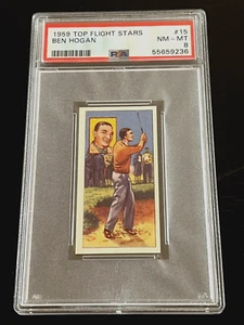 1959 TOP FLIGHT STARS #15 BEN HOGAN ROOKIE PSA 8 - Picture 1 of 1