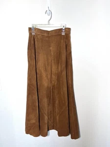 Vintage Nordstrom Suede Skirt Sz 10 Measurements S Western Cowgirl Whimsy Goth - Picture 1 of 5