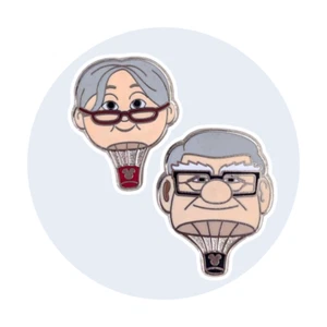 Up Disney Pixar Pins: Ellie and Carl Hot Air Balloon - Picture 1 of 5