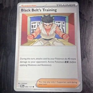 Pokemon TCG Black Belt's Training 096/131 Prismatic Evolutions - Picture 1 of 2