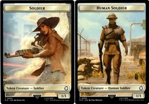 1x MTG - Soldier \\ Human Soldier Token - #04/03 - FALLOUT - Picture 1 of 1
