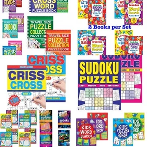 Puzzle Books Adults Kids Ideal for Travel or Home Learning Fun Brain Tease - Picture 1 of 28