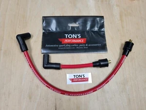 10mm Ton's Red Harley Davidson Iron/Shovel head Spark Plug Wires FX FL 1978-1984 - Picture 1 of 1