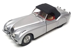 Franklin Mint scala 1/24 B11XH26 - 1952 Jaguar XK120 - argento - Foto 1 di 6