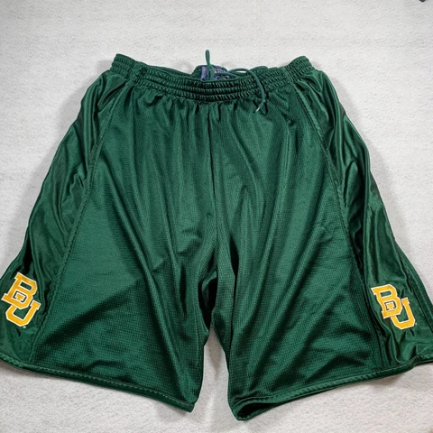 Baylor Bears Shorts Mens Extra Large Green Drawstring Champs Cover