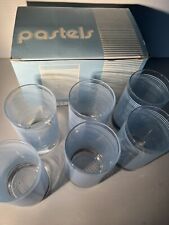 Crown Corning Pastel 6X Large Glasses . Excellent Unused Condition.