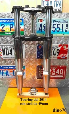 Harley Davidson forcella completa originale x Touring dal 2014 con steli da 49mm - Immagine 1 di 4