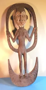 Large 39" Suspension Hook Figure, Middle Sepik River, Papua New Guinea Early - Picture 1 of 10