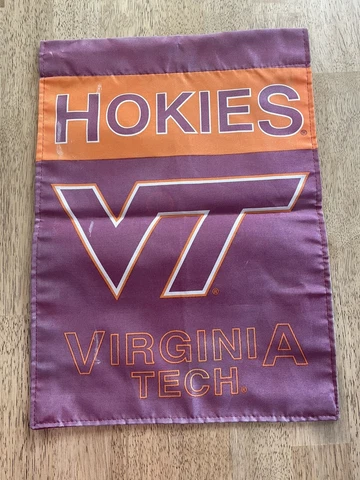 Virginia Tech Hokies 2-Sided Garden Flag.  13" x 18" Cover
