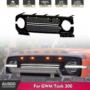 AUSGO Bumper Grille with LED Light for GWM Tank 300 Front Mesh LED Grille - Picture 1 of 4