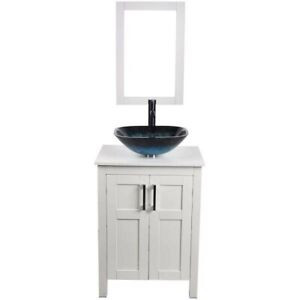 ToolKiss Single Sink Bath Vanity in White* Sink ONLY USBA20076-1