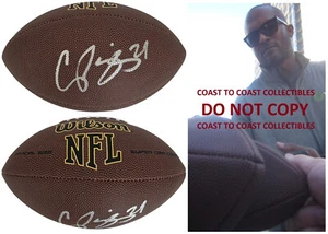 Champ Bailey signed Football Proof COA handsigniert Denver Broncos Redskins - Bild 1 von 4