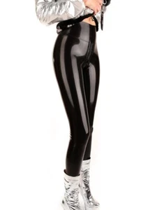 Latex Leggings hochtaillierte Gummihose Cratch Reißverschluss maßgeschneidert - Bild 1 von 3