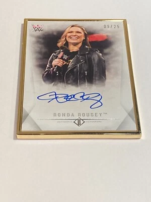 Ronda Rousey 2019 Topps Transcendent WWE Framed Autograph Card Auto /25 - Image 1 of 2