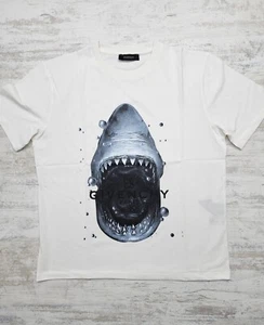T-shirt Men's Givenchy Shark Size 2XL Color White Short Sleeve - Picture 1 of 7