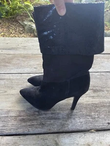 BCBG GENERATION Black High Heel BOOTS  Women Shoes Size 8 - Picture 1 of 4