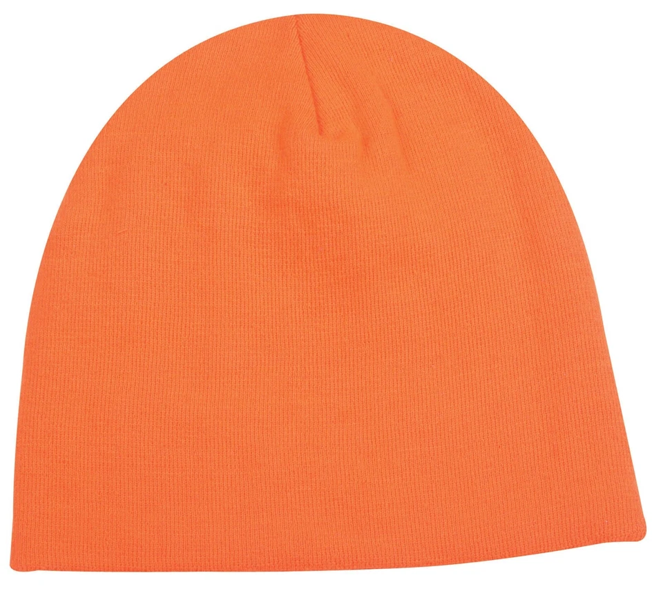 CAP - 40 GRAM THINSULATE INSULATION WATCH CAP HAT BLAZE ORANGE TOQUE KN01A - Image 1 of 2