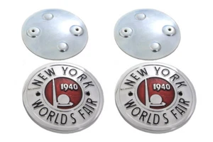 World's Fair Tank Emblem Set for All Models with Curved Tanks - Harley - Picture 1 of 4
