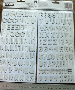 HOORAY WHITE (Soft Blue Ledger Lines) Thicker Sticker 22mmHigh & 4-25mmWide L7f - Picture 1 of 2