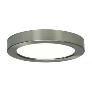 13.5w 7-in Flush Mount LED Fixture 2700K Round Shape Brushed Nickel Finish 120v - Picture 1 of 2