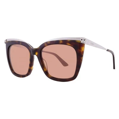 Cartier Panthere de Cartier Violet Cat Eye Ladies Sunglasses CT0030S 002 53 - Image 1 of 4