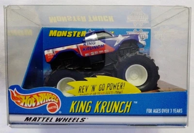 2000 KING KRUNCH Monster Jam Truck 1:43 REV 'N GO Original Short Box HOT WHEELS - Image 1 of 4