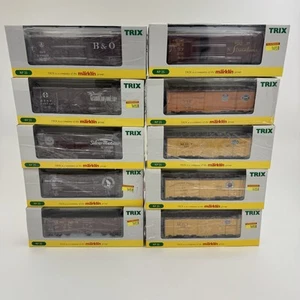 Lot Of 10, TRIX Union Pacific Up NYC Stock Box Car Caboose Wagon Brand new - Bild 1 von 23