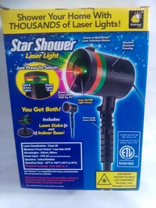  Star Shower Laser Lichtshow Projektor Weihnachtsbeleuchtung Dekoration Birnenkopf - Bild 1 von 9