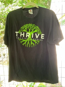 Casting Crows Thrive Tshirt Herren XL schwarz Grafik shorr sl Fruit of the Loom - Bild 1 von 5