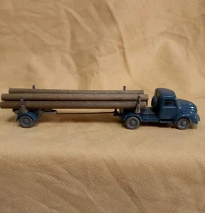 Wiking Modelle Magirus S 3500 Langholztransporter ohne OVP  Ozeanblau 60er - Bild 1 von 13