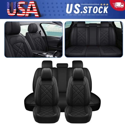 For Chevrolet For Cheyenne 2007-2021 Pickup Car Seat Cover Leather 5-Seats US Foto 1 de 4