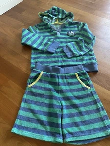 TCM Frottee Set Gr.122/128 Top Zustand Blau Ringel Strand Schwimmbad Sommer🏖️ - Bild 1 von 2