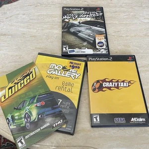 PS2 Playstation Lot Juiced Need For Speed Crazy Taxi - Picture 1 of 4