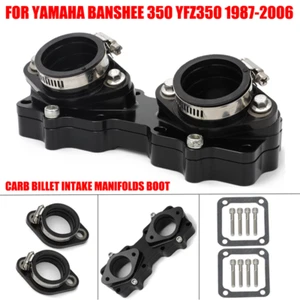 For Yamaha Banshee ATV 36mm 35mm 34mm 33mm Carb Billet Intake Manifolds Boot Kit - Picture 1 of 12