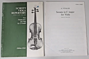 Repertorio de viola Schott No. 3 Sonata Vivaldi en C para Viola, Ed 11261 + Parte Viola - Imagen 1 de 17